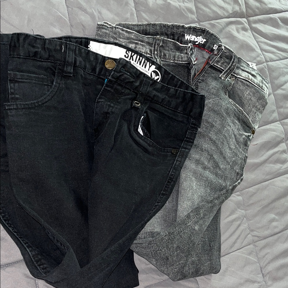 Wrangler Black and Gray Denim Jeans